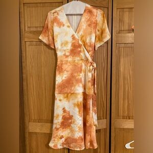 🔥 Ann Taylor Crepe Wrap Dress Sz 10p